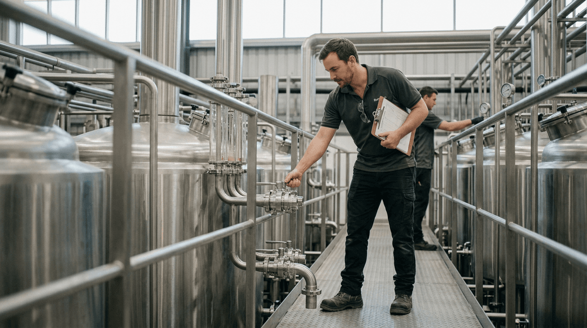Payroll Services for Hospitality Businesses in Australia. Photo: Food and Beverage Manufacturing at work