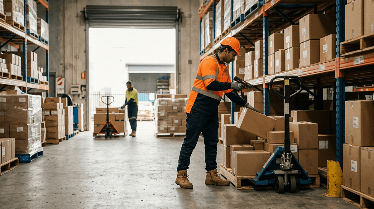Payroll Services for Transport & Logistics Businesses in Australia. Photo: Warehouse and Distribution at work
