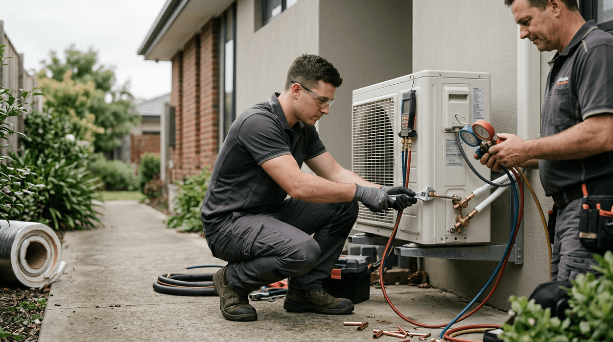 Trades: Air Conditioning and HVAC Delegation Systems: Handing Over Work Without Handing Over Worry. Photo: Air Conditioning and HVAC at work