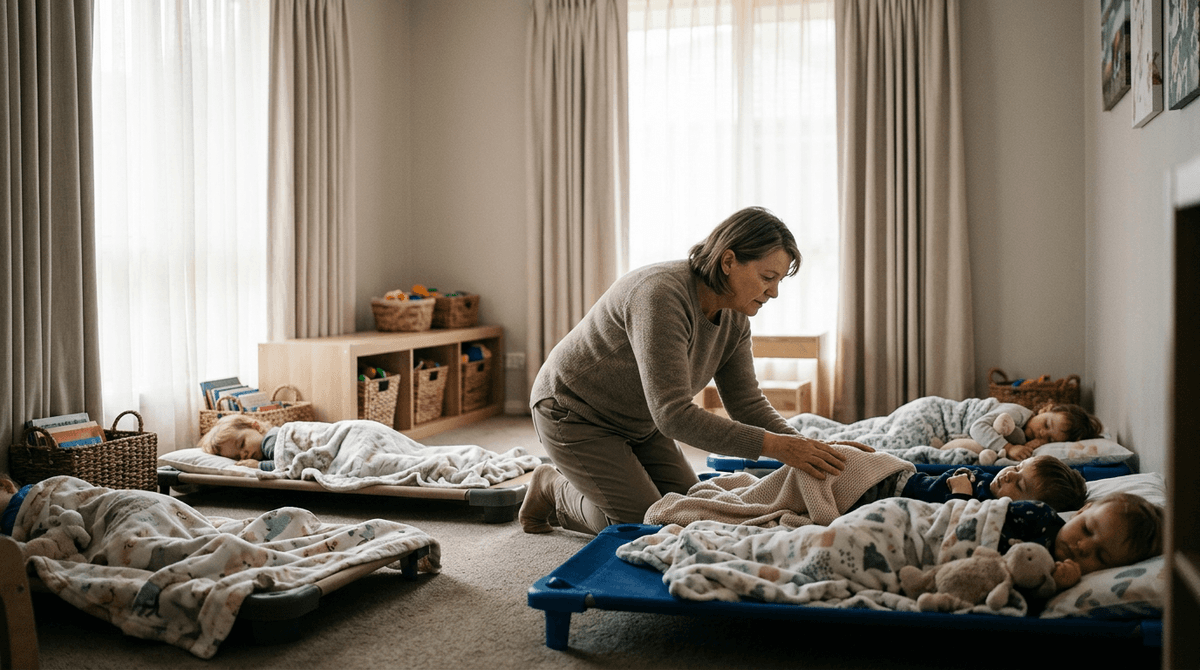 Childcare: Family Day Care The Manager's Dilemma: Doing the Work vs Managing the Team. Photo: Family Day Care at work