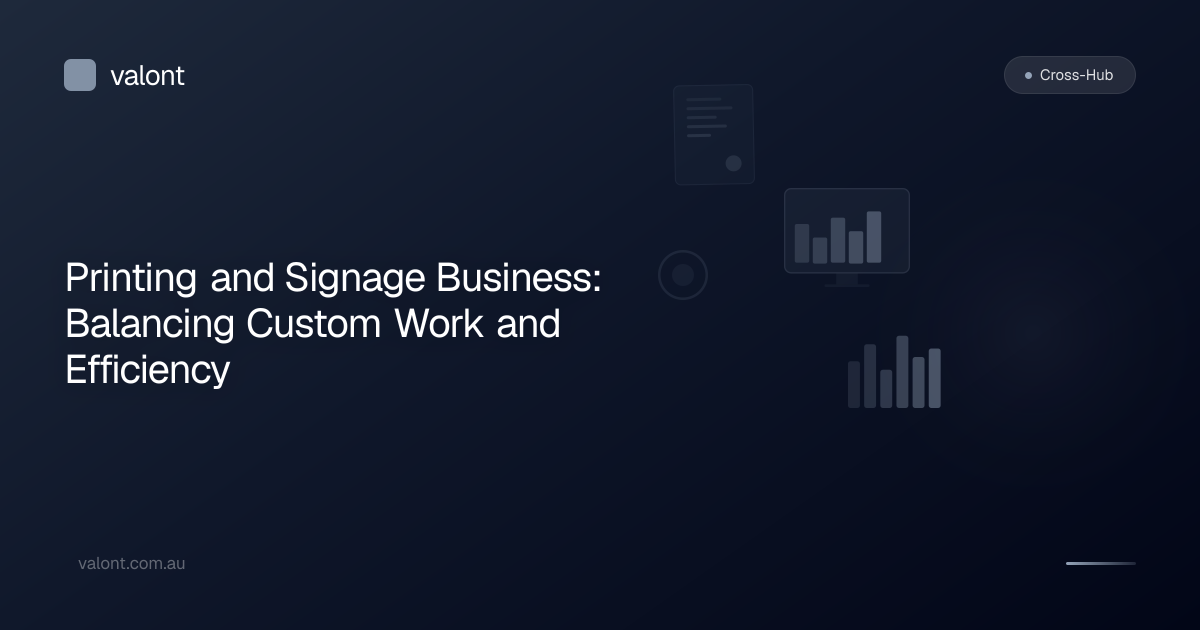 Printing and Signage Business: Balancing Custom Work and Efficiency