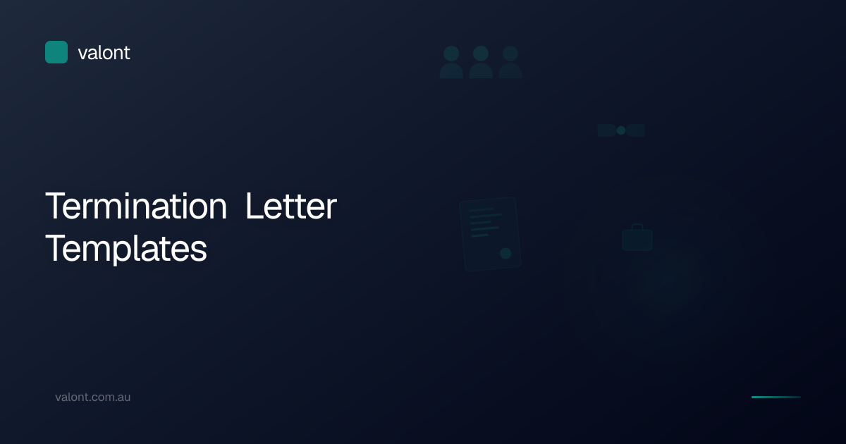 Termination Letter Templates | Valont