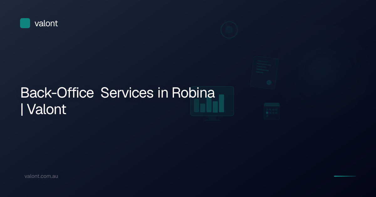 Back-Office Services in Robina | Valont